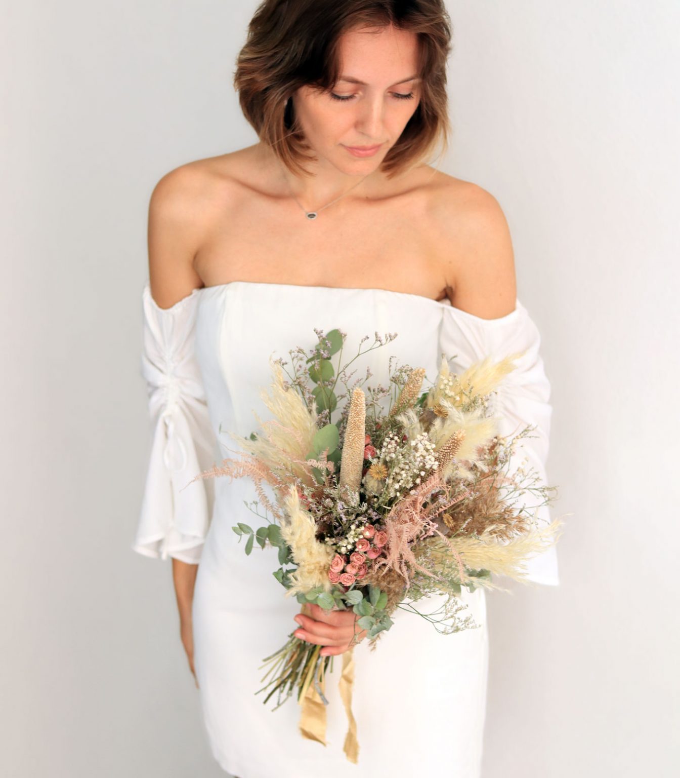 Ramo de novia para boda civil preservado - Eternity