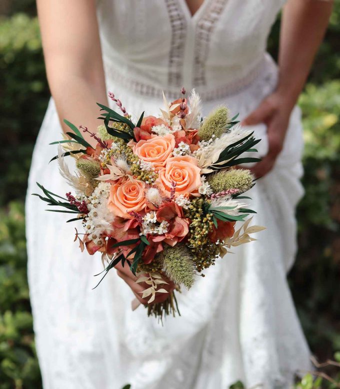 Toscana - Ramo de novia con flores secas y preservadas