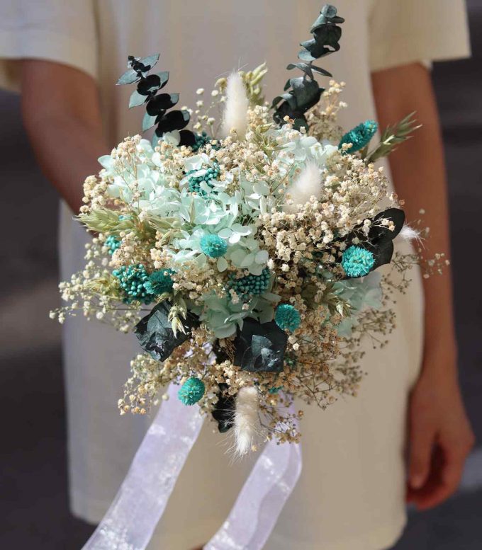ramo de novia flores preservadas