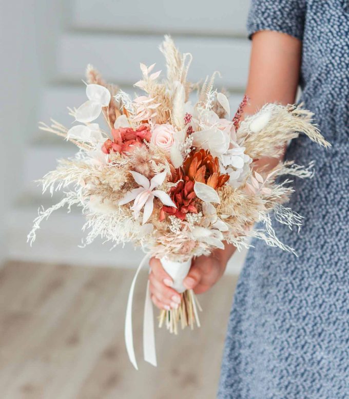 Bliss - Ramo de novia boho preservado