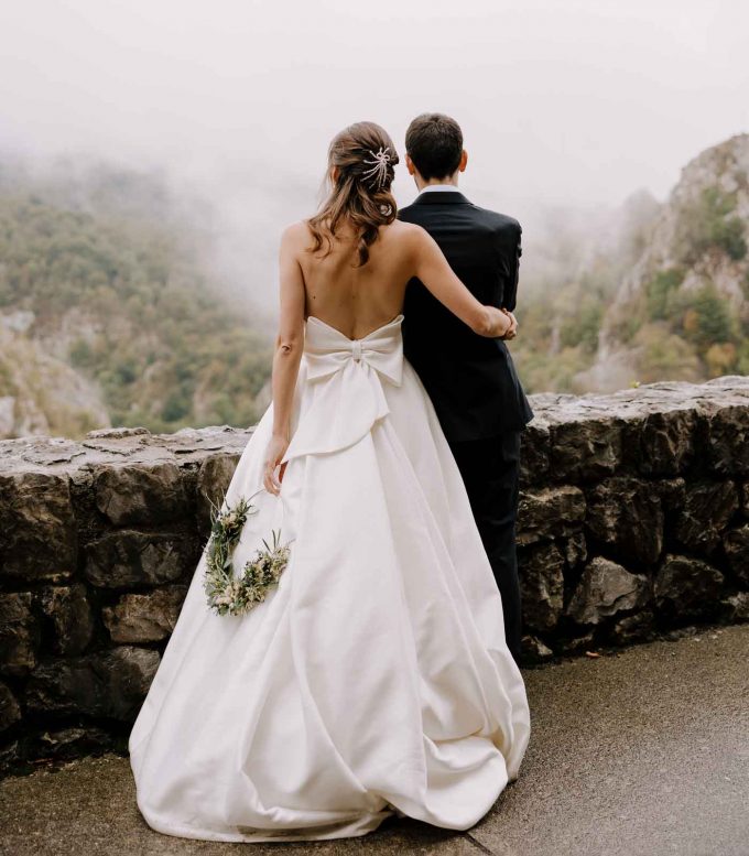 Hoop bouquet aro ramo de novia- Mieres