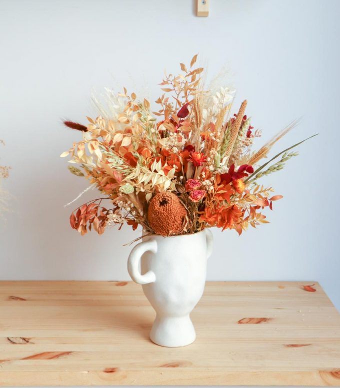 Centro de flores preservadas - Grace