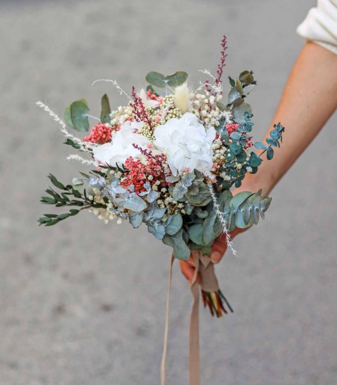 Ramo de novia para boda civil preservado - Eternity