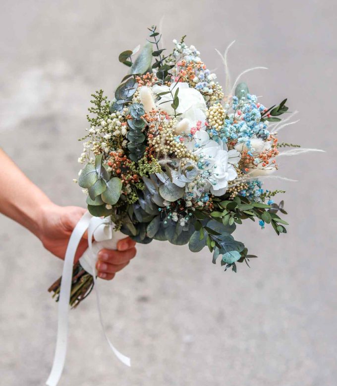 Azure - Ramo de novia azul sencillo