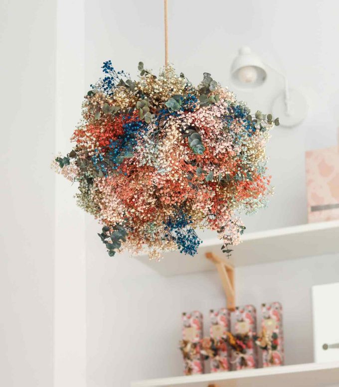 Betta - Lámpara de diseño de flores preservadas